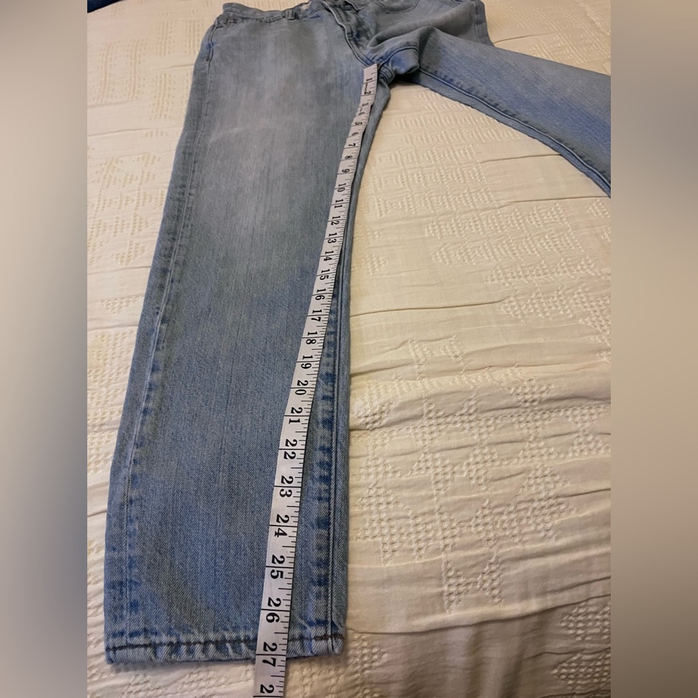 MADEWELL The Perfect Summer Jean Light Wash Straight Leg Denim Size 24 - Picture 9 of 12